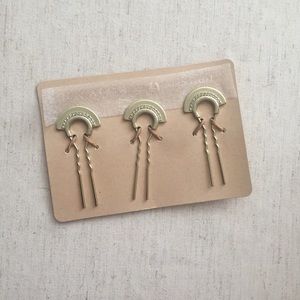 Gold hair pins